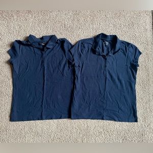 The Children’s Place, Girls Navy Uniform Pique Polo, Size 14/XL